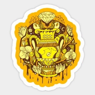 Sorange Mystic Aquarius Vase Sticker